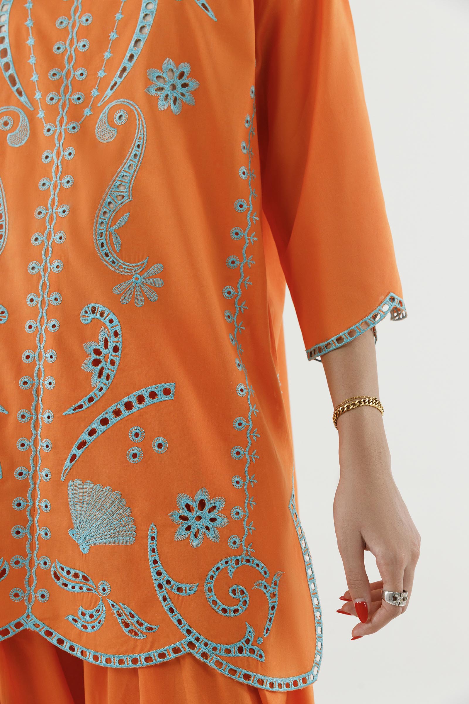 Stitched Embroidered Lawn Shirt+ Shalwar