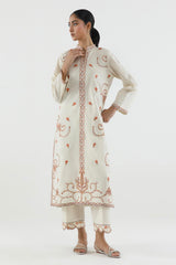Stitched Embroidered Lawn Shirt+ Culotte