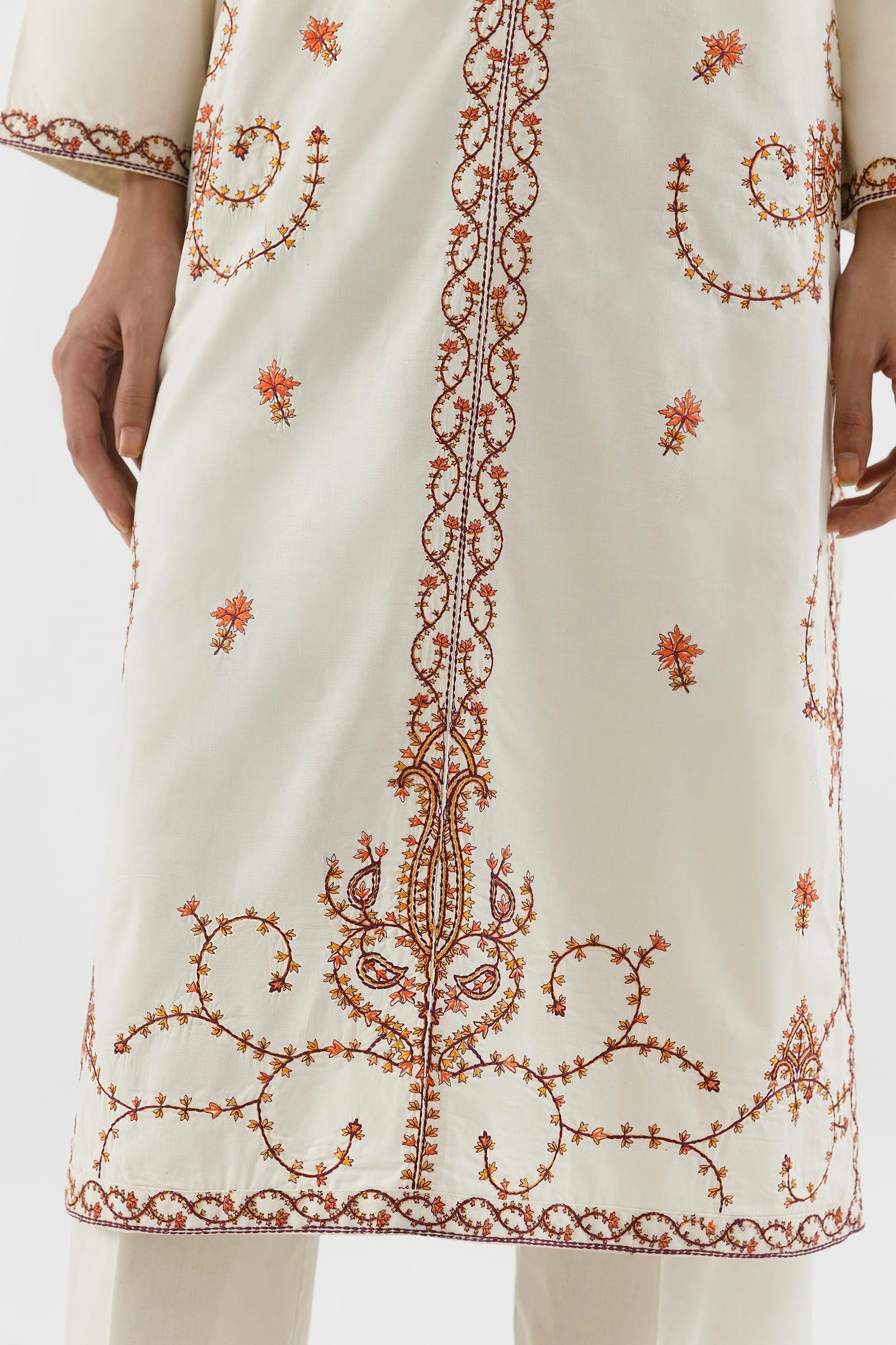 Stitched Embroidered Lawn Shirt+ Culotte