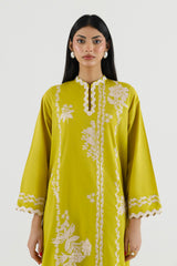 Stitched Embroidered Lawn Shirt+ Culotte