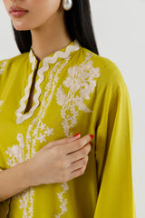 Stitched Embroidered Lawn Shirt+ Culotte