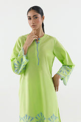 Stitched Embroidered Lawn Shirt+ Culotte