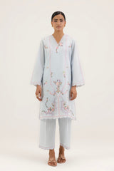 Stitched Embroidered Lawn Shirt+ Culotte