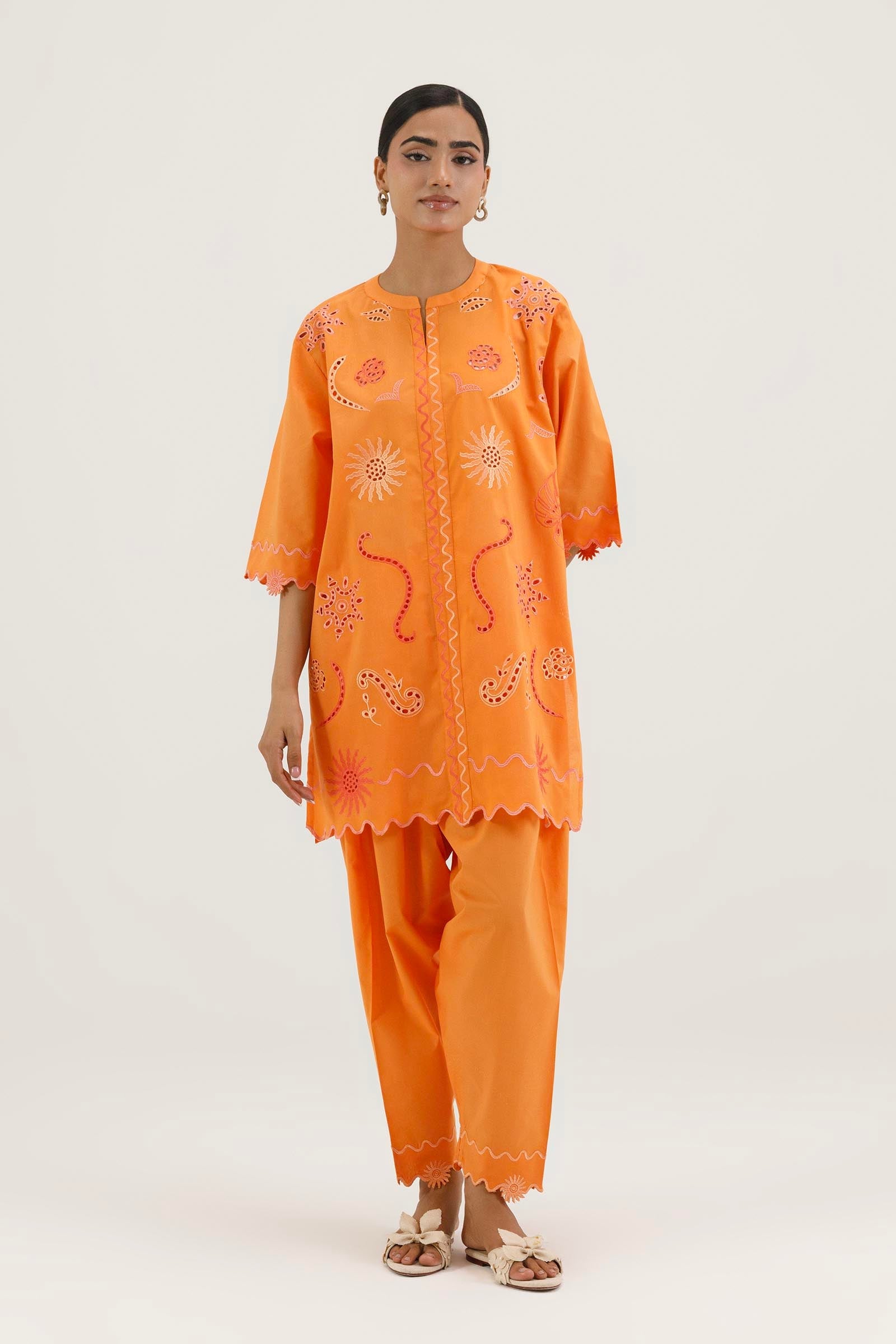 Stitched Embroidered Lawn Shirt+ Shalwar
