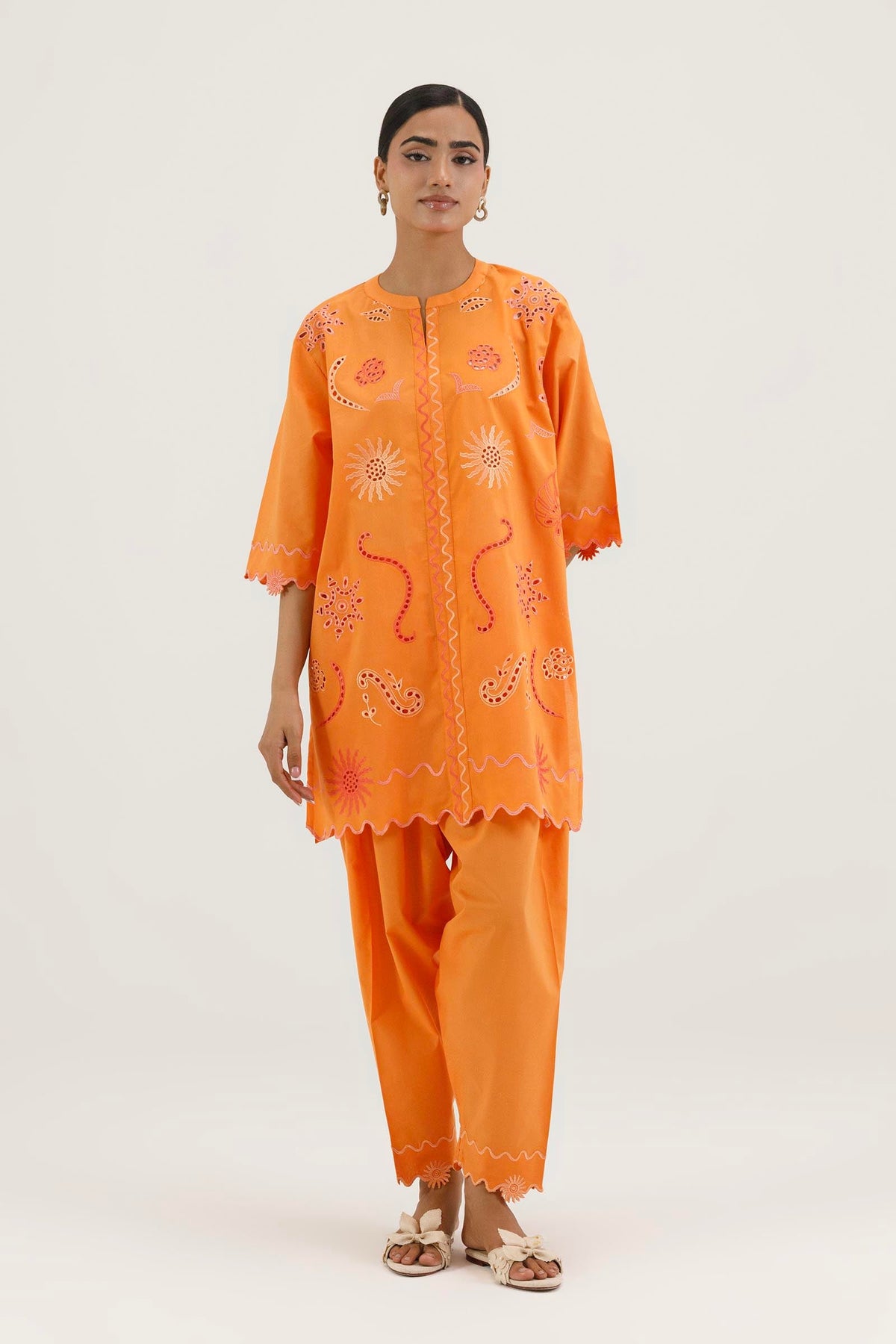 Stitched Embroidered Lawn Shirt+ Shalwar