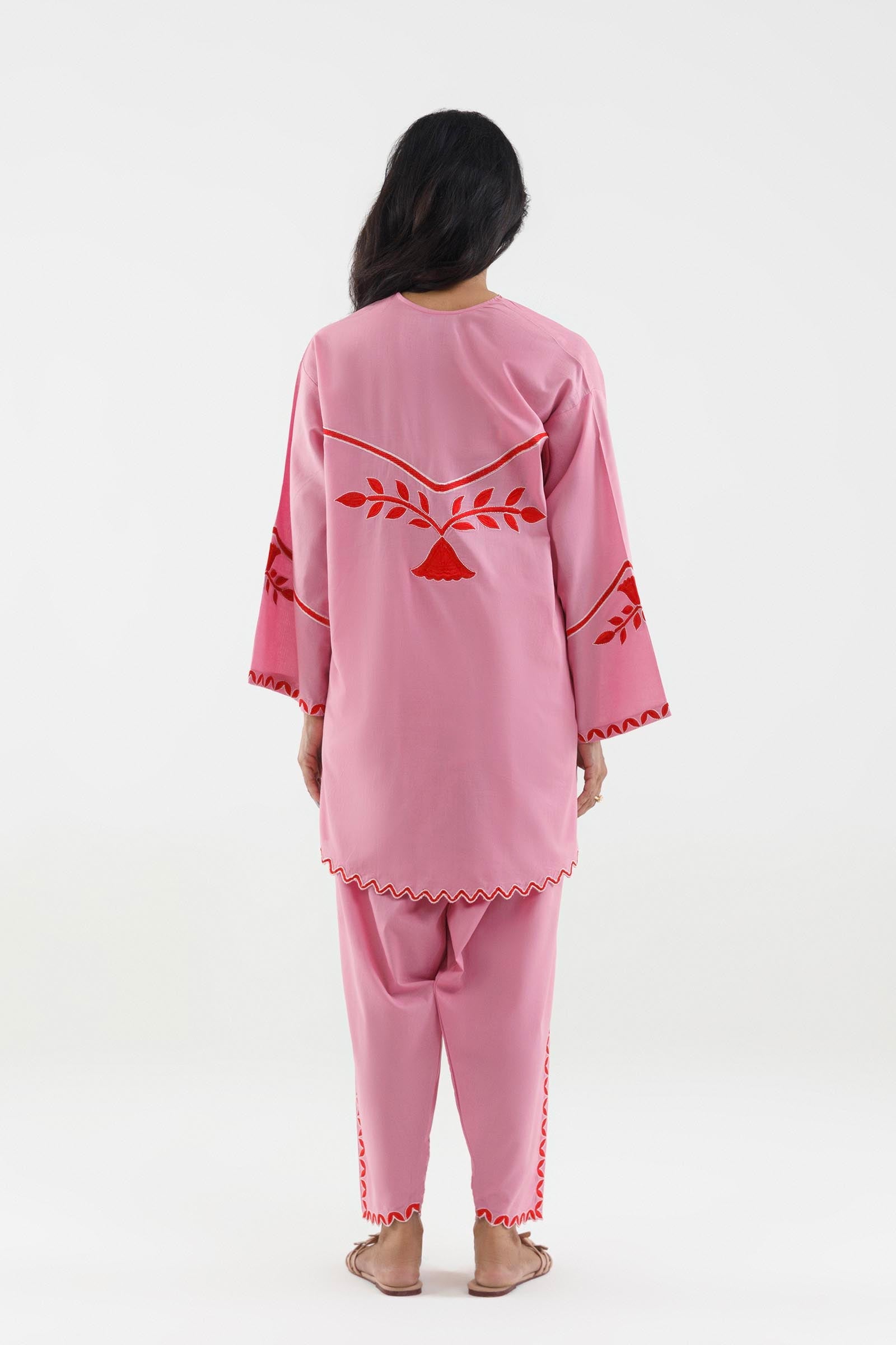 Stitched Embroidered Lawn Shirt+ Shalwar