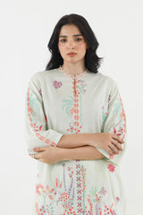 Stitched Embroidered Lawn Shirt+ Shalwar