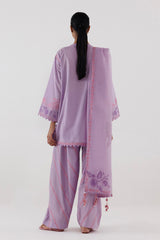 Stitched Embroidered Lawn Suit