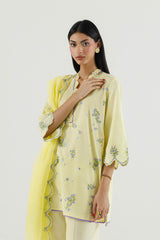 Stitched Embroidered Lawn Suit