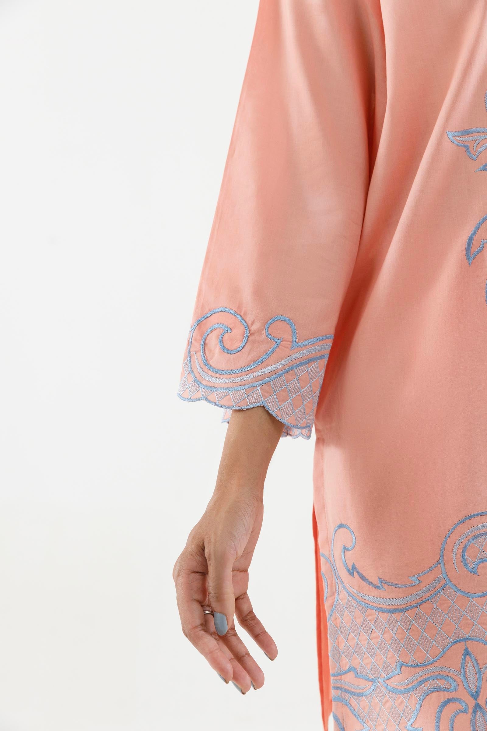 Stitched Embroidered Lawn Shirt+ Shalwar