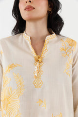Stitched Embroidered Lawn Shirt+ Shalwar