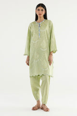 Stitched Embroidered Lawn Shirt+ Shalwar