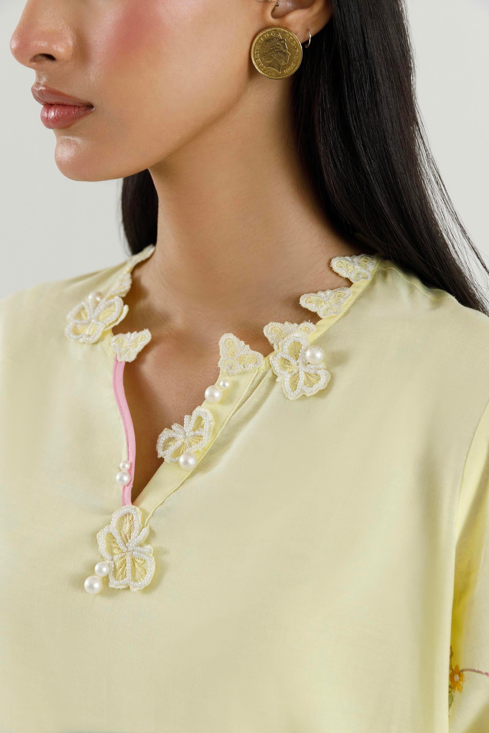 Stitched Embroidered Lawn Suit