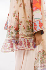 Stitched Embroidered Raw Silk Suit