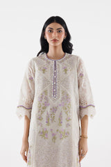 Stitched Printed Woven Net Suit