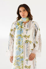 Stitched Printed Lawn Shirt+ Dupatta
