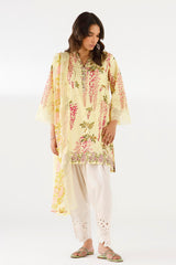 Stitched Printed Lawn Shirt+ Dupatta