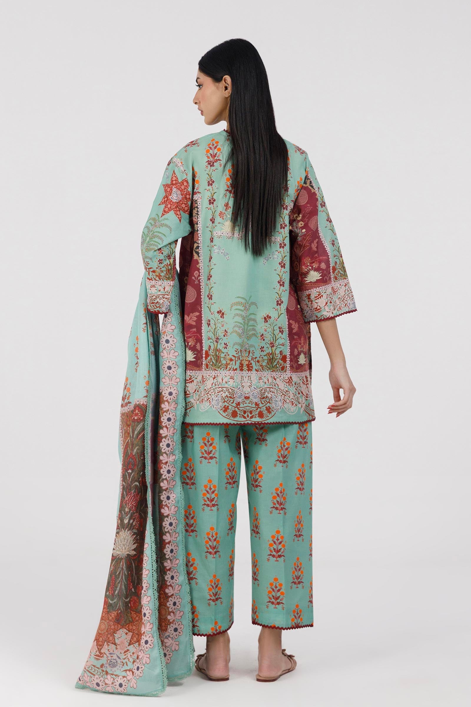 Stitched Printed Lawn Suit