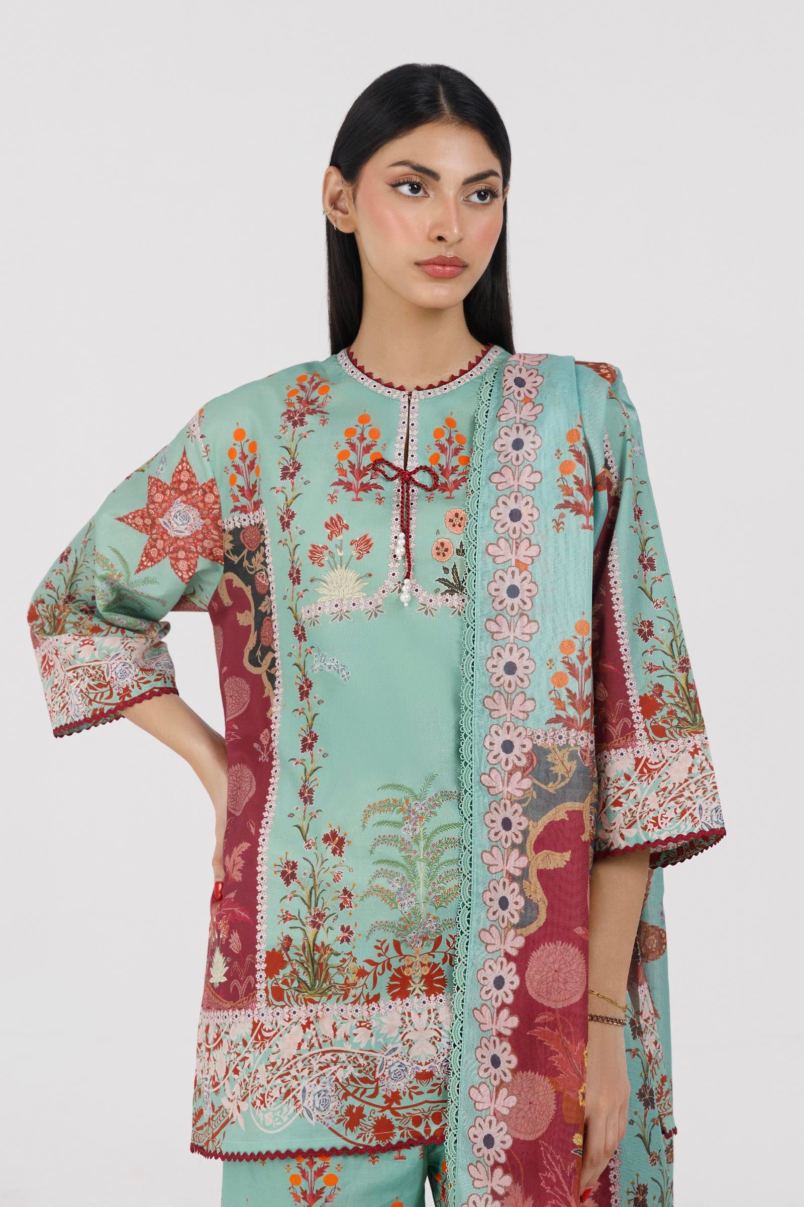 Stitched Printed Lawn Suit
