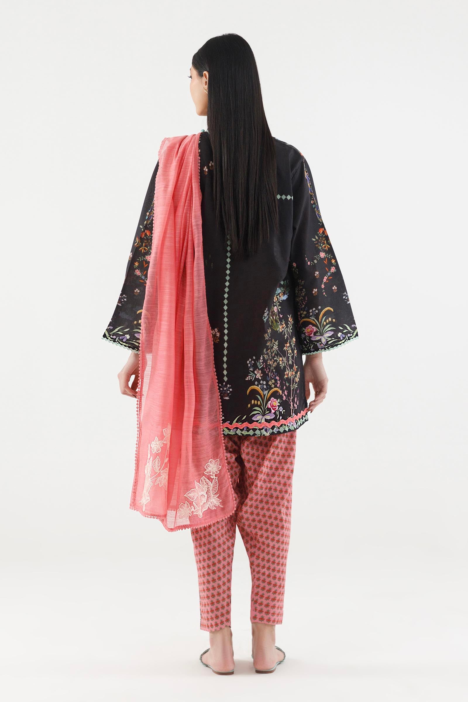 Stitched Printed Cambric Suit