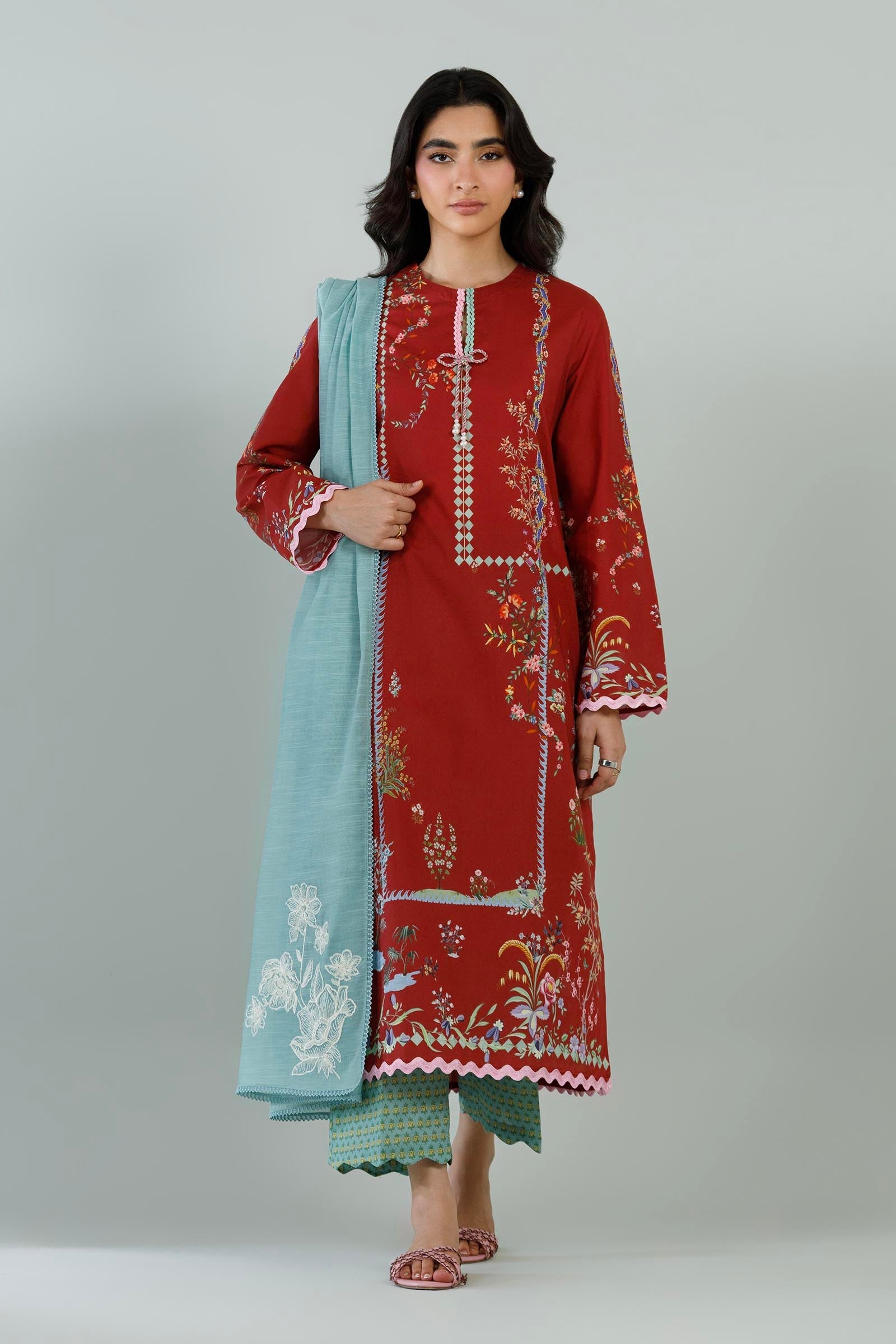 Stitched Printed Lawn Suit
