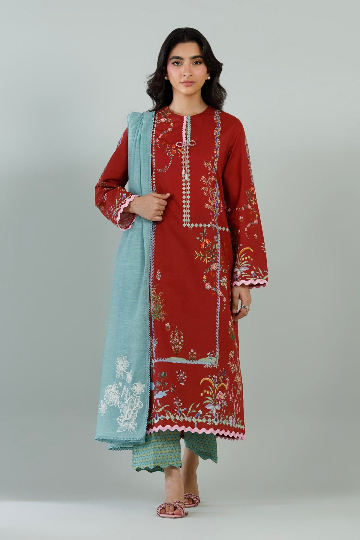 Stitched Printed Lawn Suit