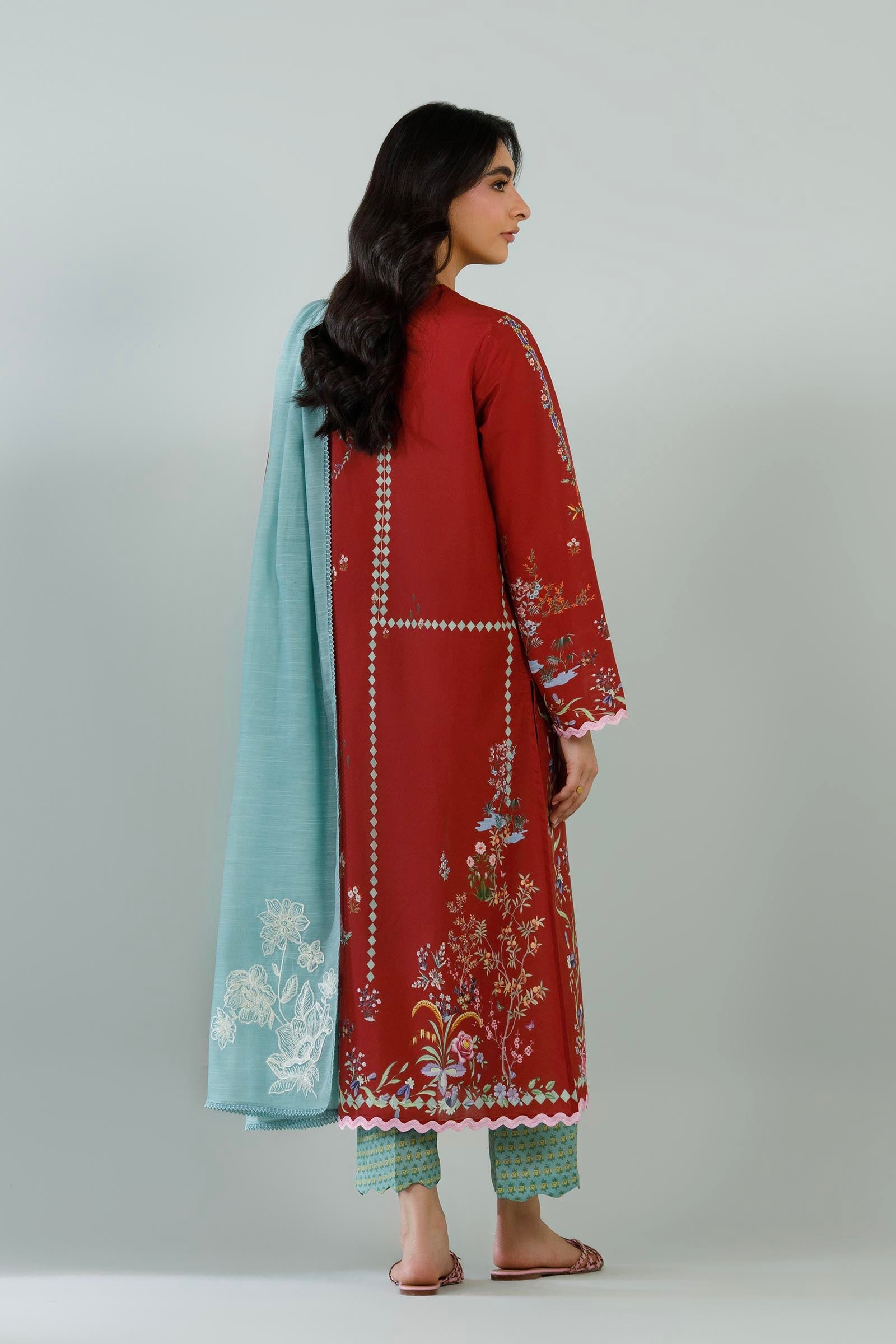 Stitched Printed Lawn Suit