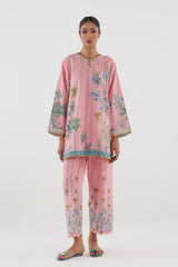 Stitched Printed Lawn Shirt+ Culotte