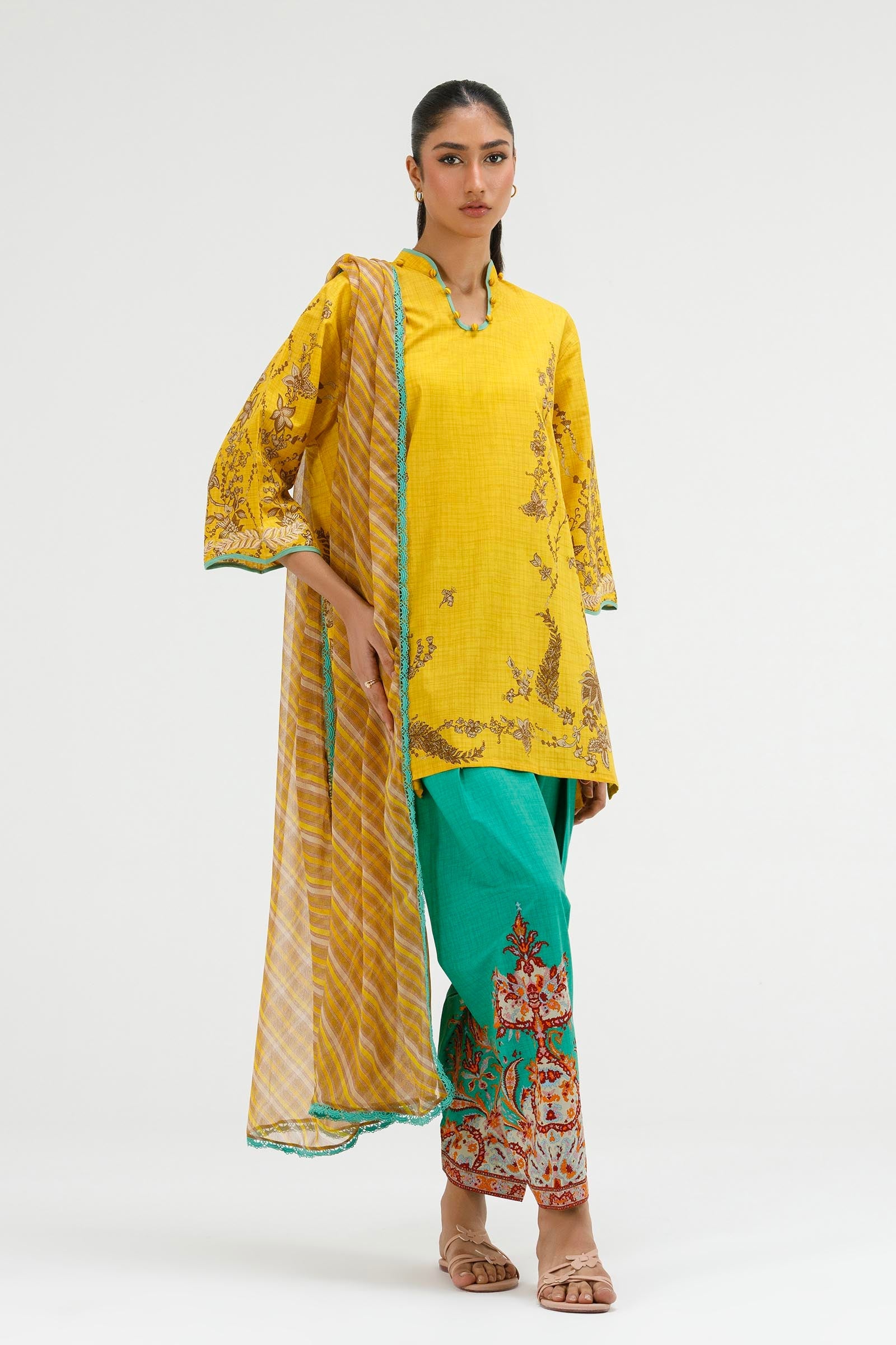 Stitched Printed Lawn Suit