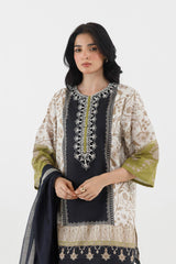 Stitched Printed Lawn Shirt+ Dupatta