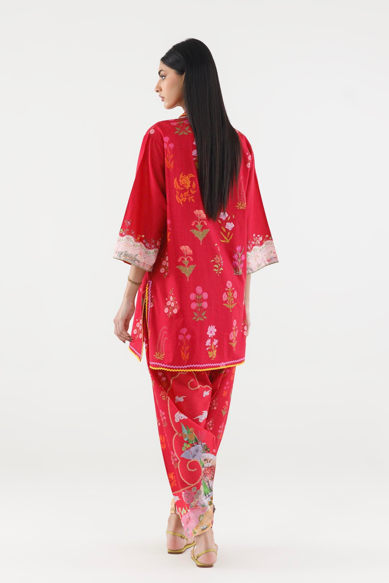 Stitched Printed Cambric Shirt+ Shalwar