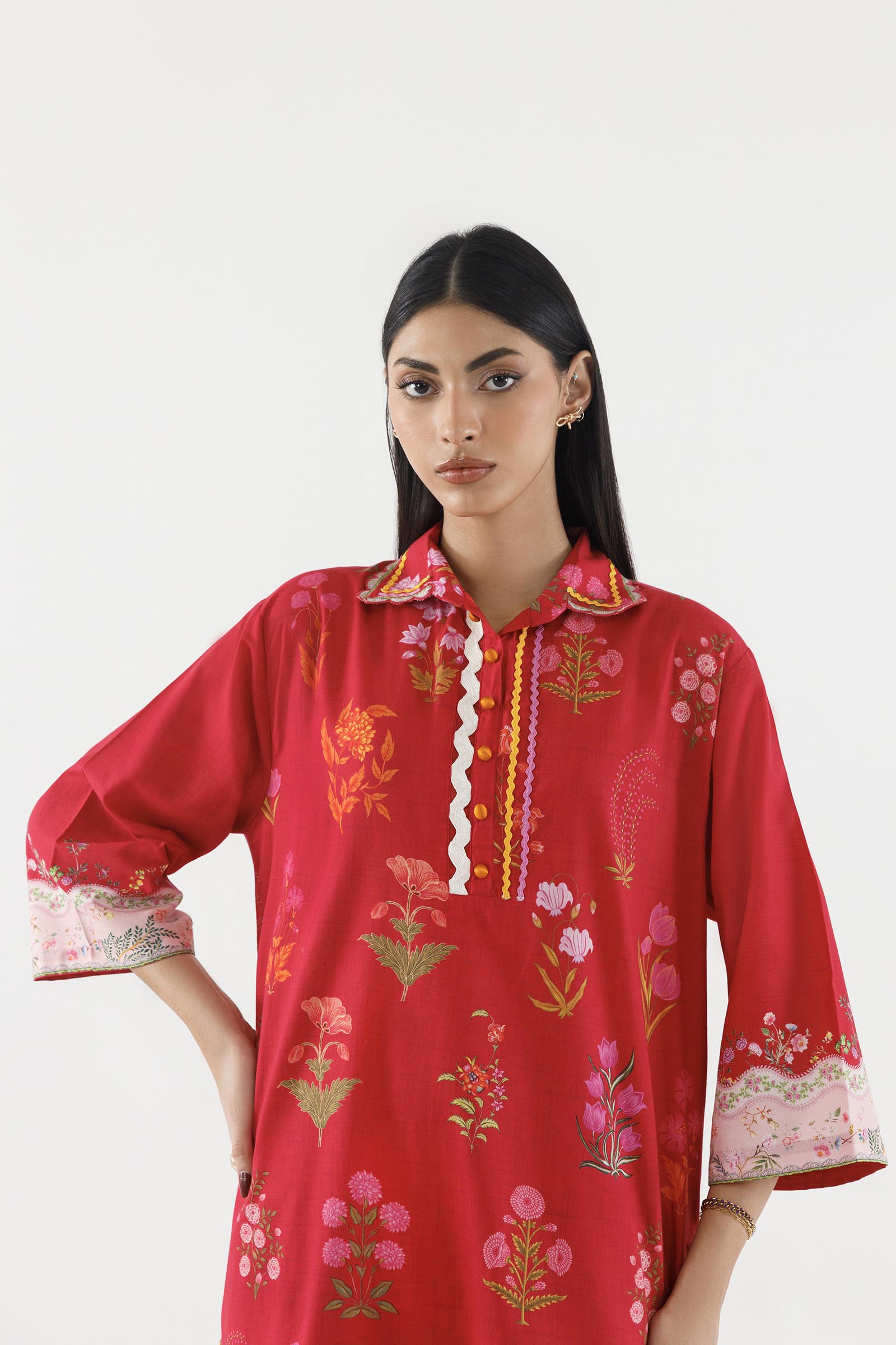Stitched Printed Cambric Shirt+ Shalwar