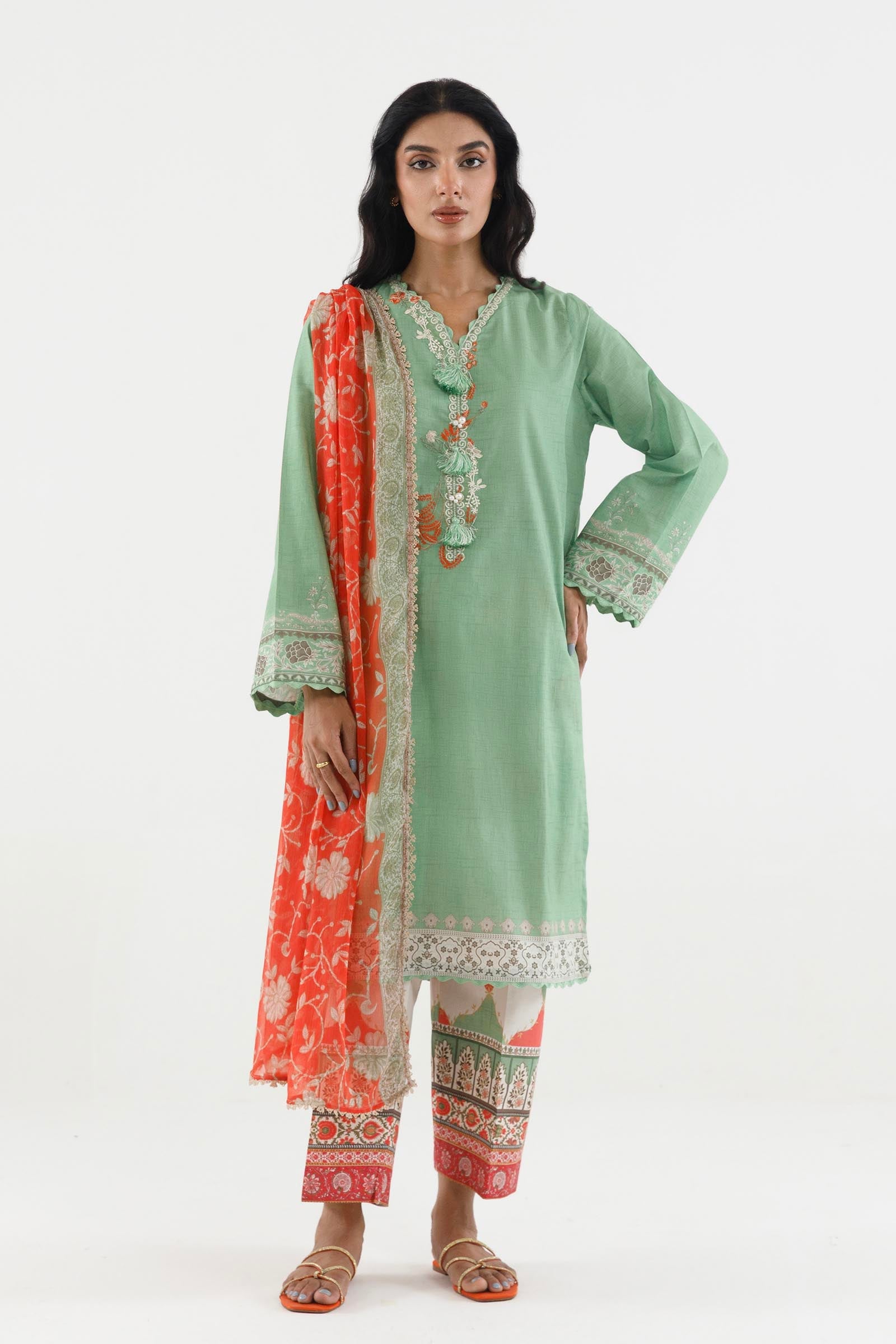 Stitched Printed Lawn Suit