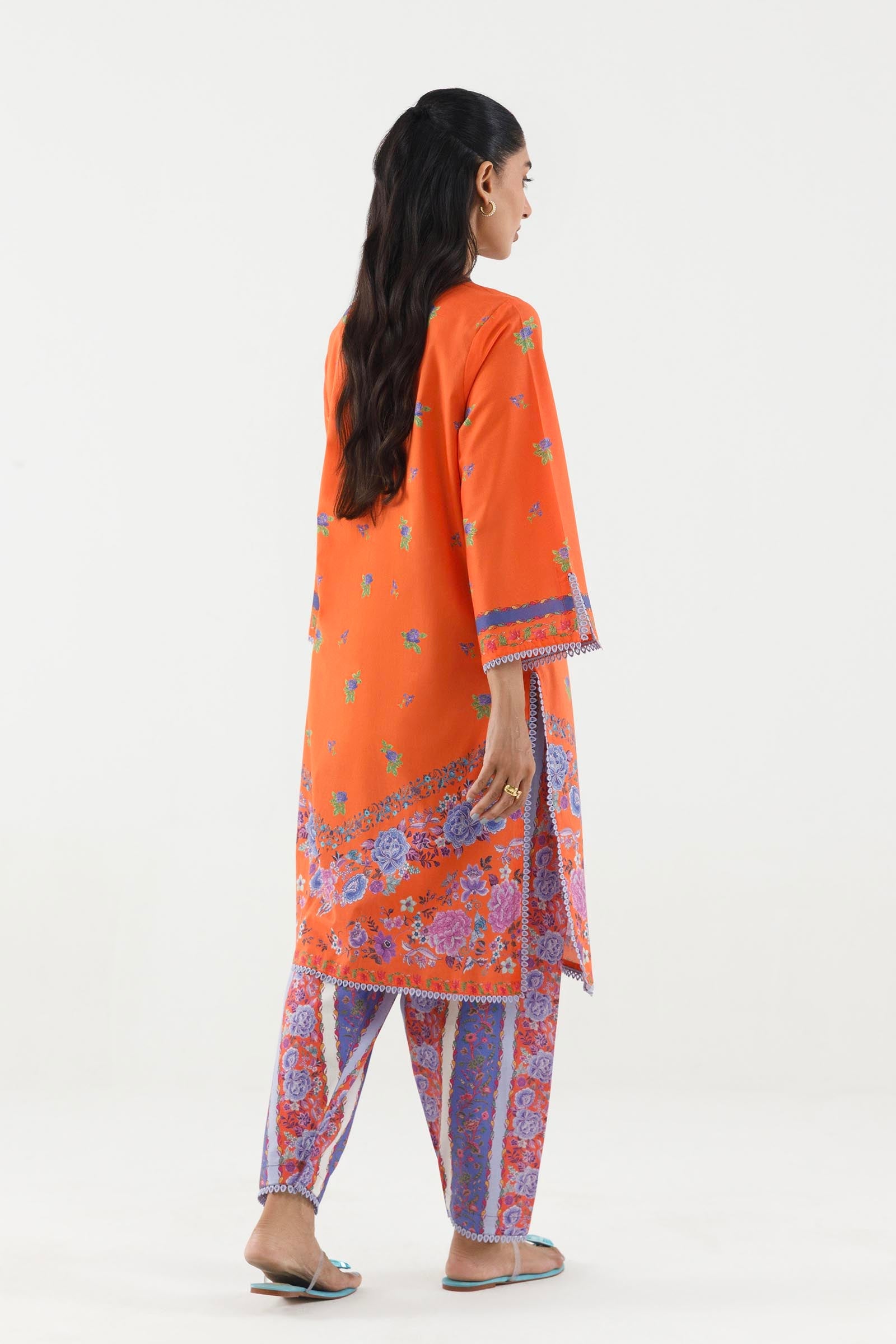 Stitched Printed Lawn Shirt+ Shalwar
