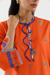Stitched Printed Lawn Shirt+ Shalwar
