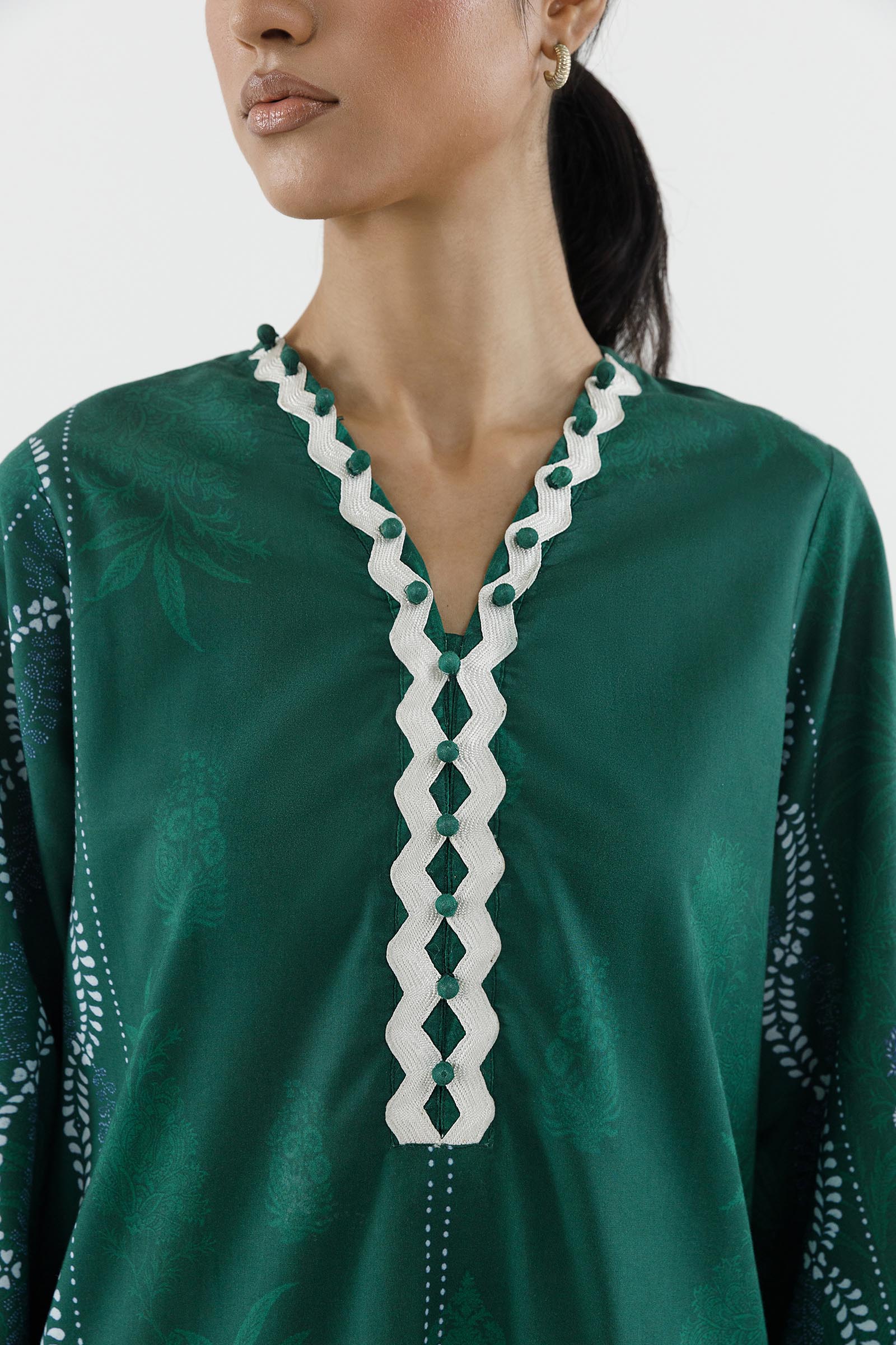 Stitched Printed Lawn Shirt+ Culotte