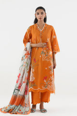 Stitched Embroidered Muzlin Suit