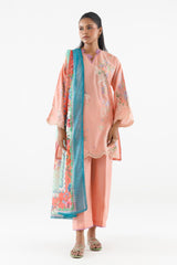 Stitched Embroidered Muzlin Suit