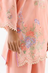 Stitched Embroidered Muzlin Suit