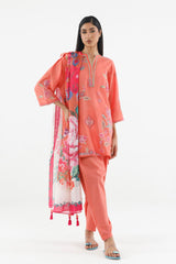 Stitched Embroidered Muzlin Suit