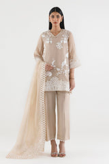 Stitched Embroidered Muzlin Suit