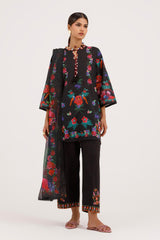 Stitched Embroidered Muzlin Suit