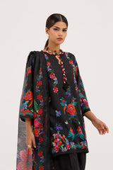 Stitched Embroidered Muzlin Suit