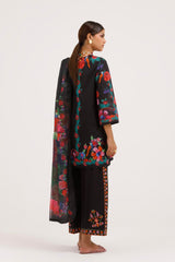 Stitched Embroidered Muzlin Suit