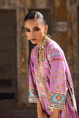 Stitched Embroidered Raw Silk Suit