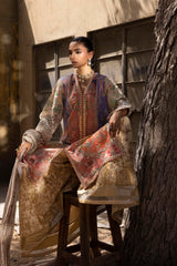 Stitched Embroidered Raw Silk Suit