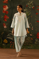 Stitched Embroidered Lawn Shirt+ Shalwar