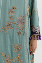 Stitched Embroidered Shirt+ Culotte