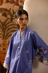 Stitched Embroidered Lawn Shirt + Culotte