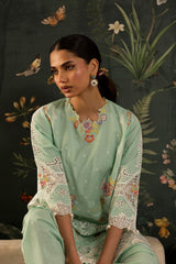 Stitched Embroidered Lawn Suit